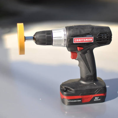 EZ Lip removal tool on drill